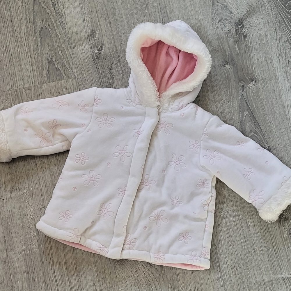 Toddler girls Greendog floral winter jacket